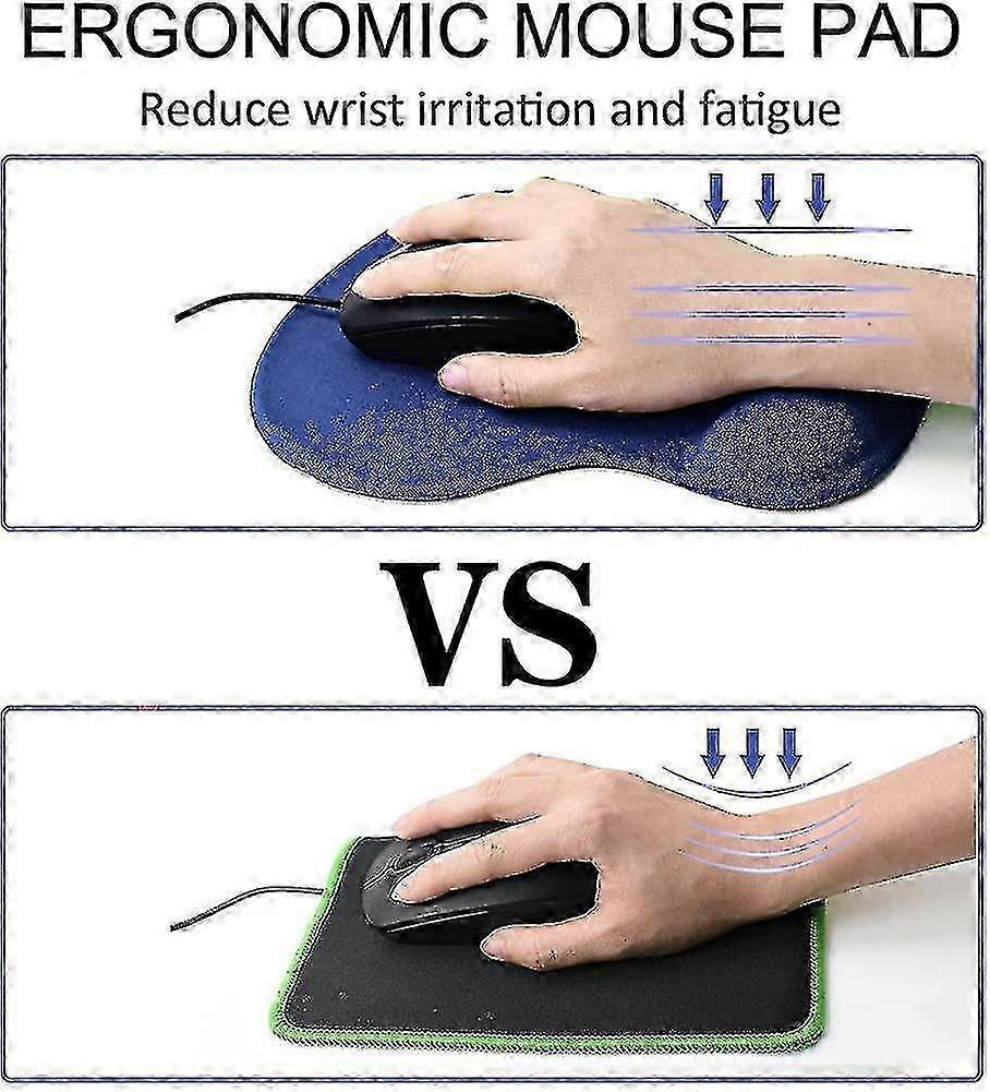 Gel Mouse Pad With Gel Backing Non-slip Rubber Base Special Textured Surface