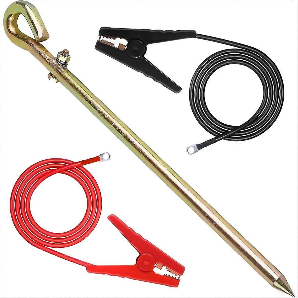 Elektrický plot s drôteným uzemňovacím drôtom, vhodný pre generátorový elektrický plot