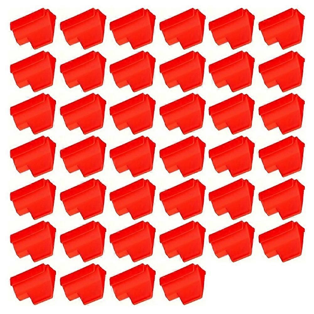 40pc Magnetic Wrench Organizer Sturdy Tool Storage Shelf Red