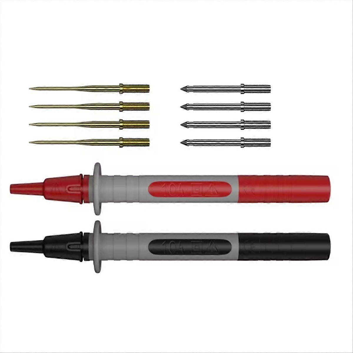 1 Set 2pcs Multimeter Test Probe Replaceable Needle Multi-Purpose Test Pen J.30013A