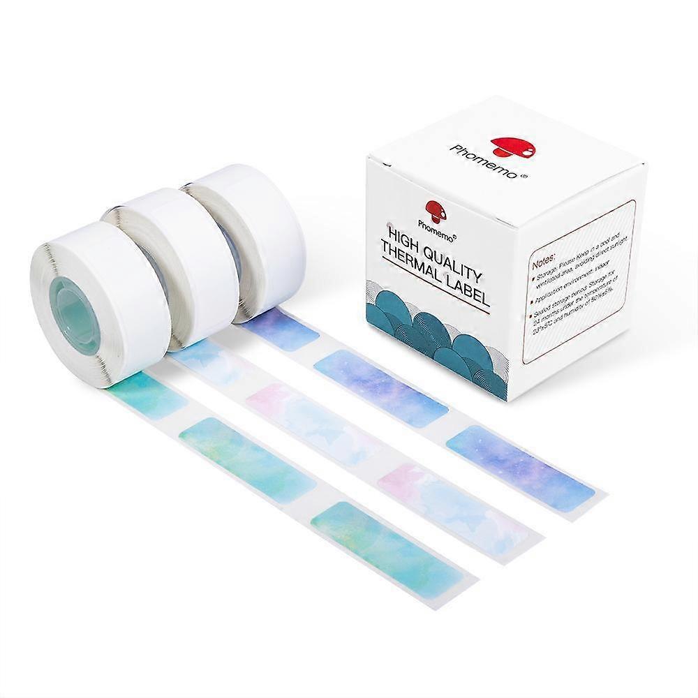 For Phomemo D30 3rolls /Pack 12 X 40mm Stars Thermal Labels