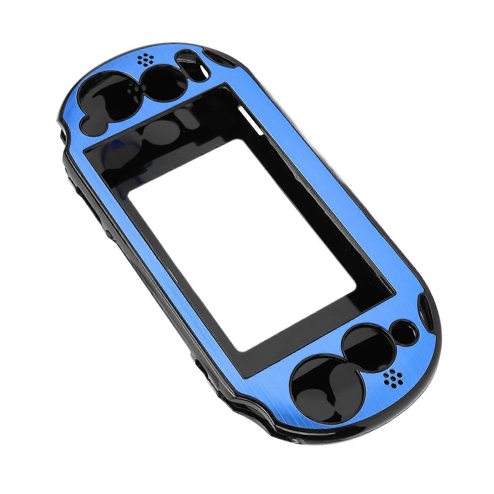 Aluminum Metal Skin Protective Cover Case Hard Shell for PSV 2000 Handheld Game Console Video Game Accessories Blue 
