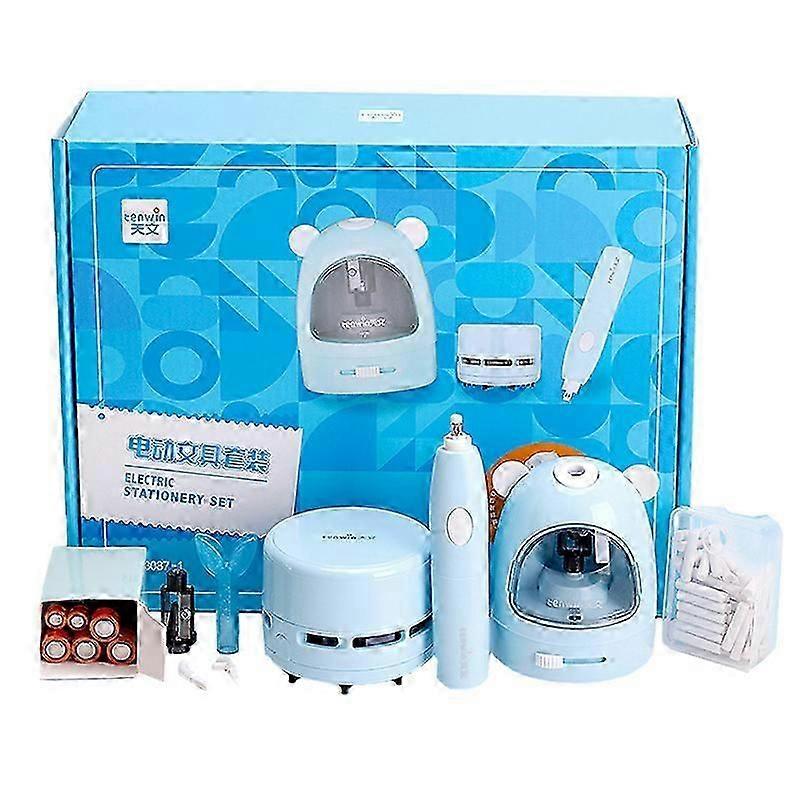 Automatic Pencil Sharpener Desktop Cleaner Set for Efficient Study