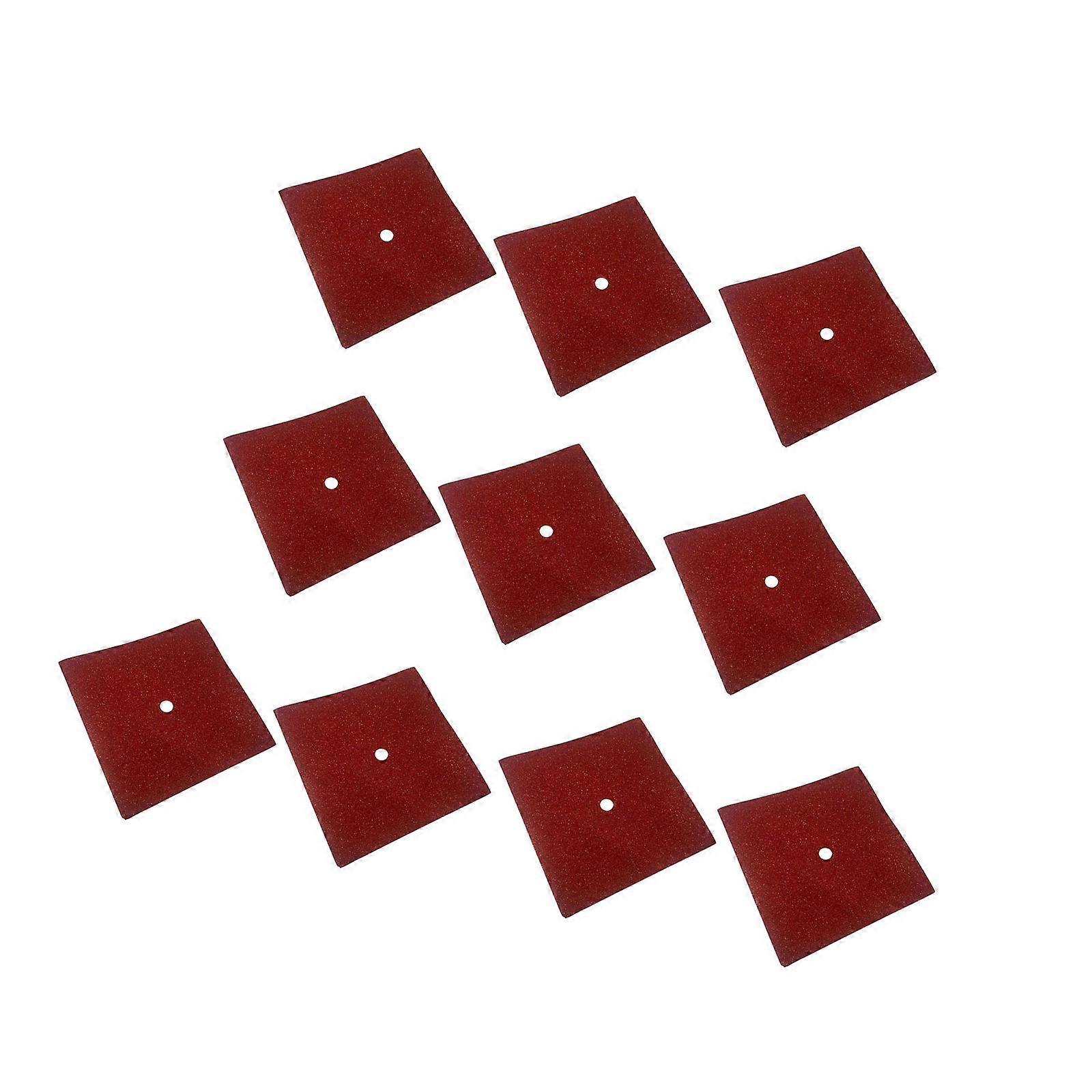 Pack of 10 Colorful Glitters Card Paper 9x9Inches  Adhesive Backing for Graduation Caps Decoration Projects  Red