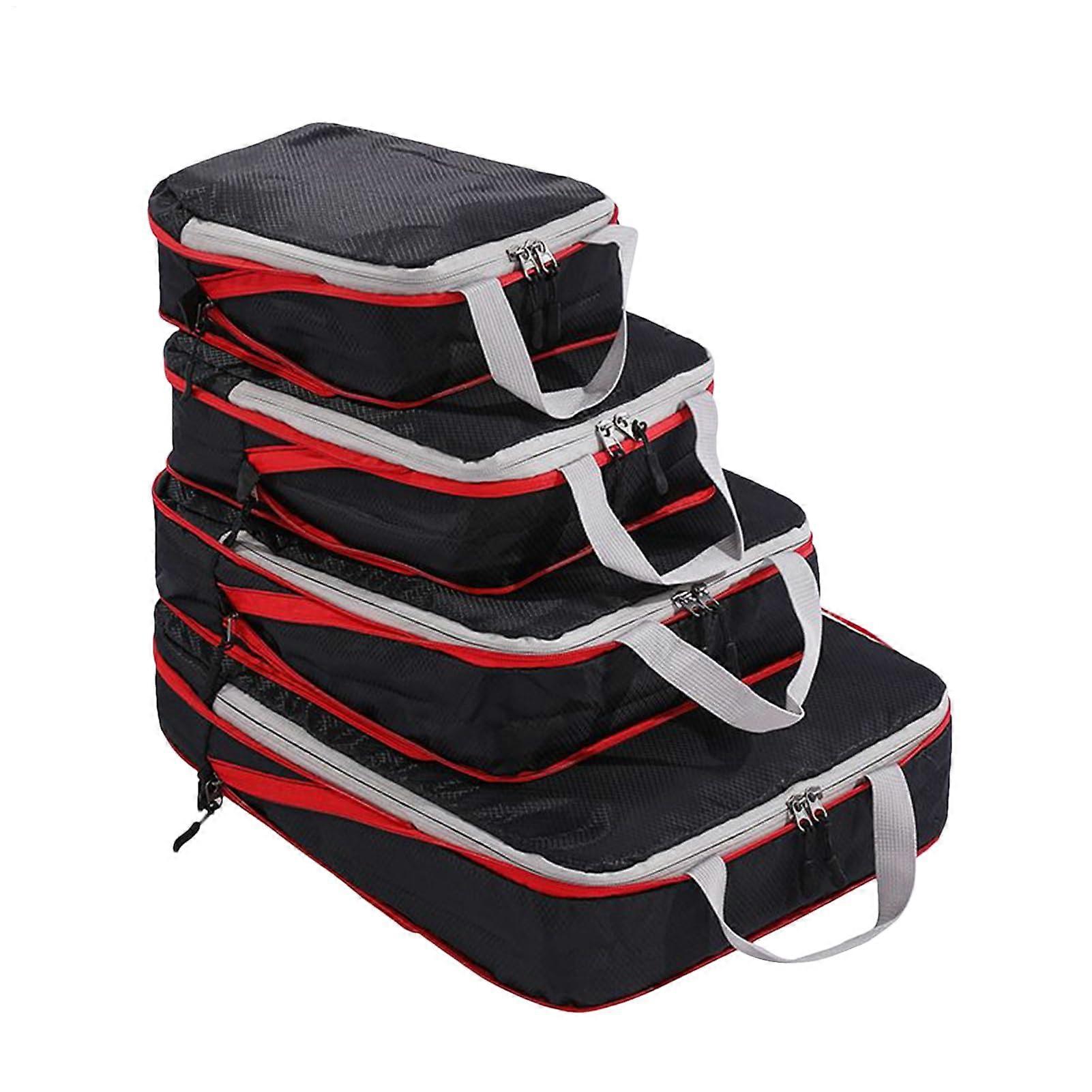 Compression Packing Cubes Set with Large Capacity for Travel, Holidays, Business, Camping, Moving