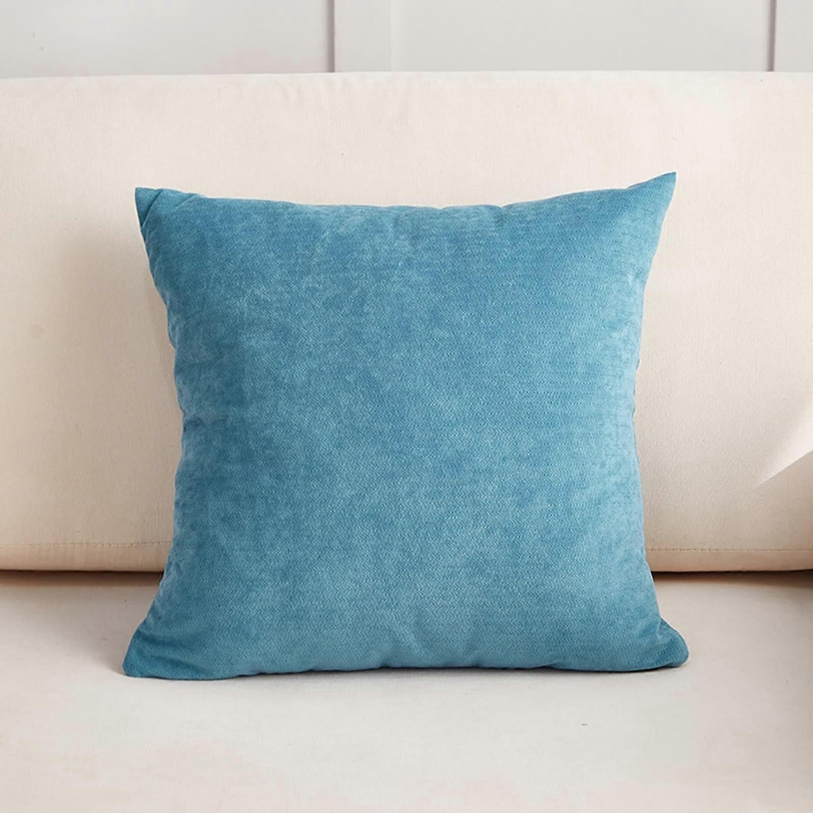 Pillow Covers Outdoor Polyester, DoubleSided Solid Color Cushion Covers 16x16 Inches