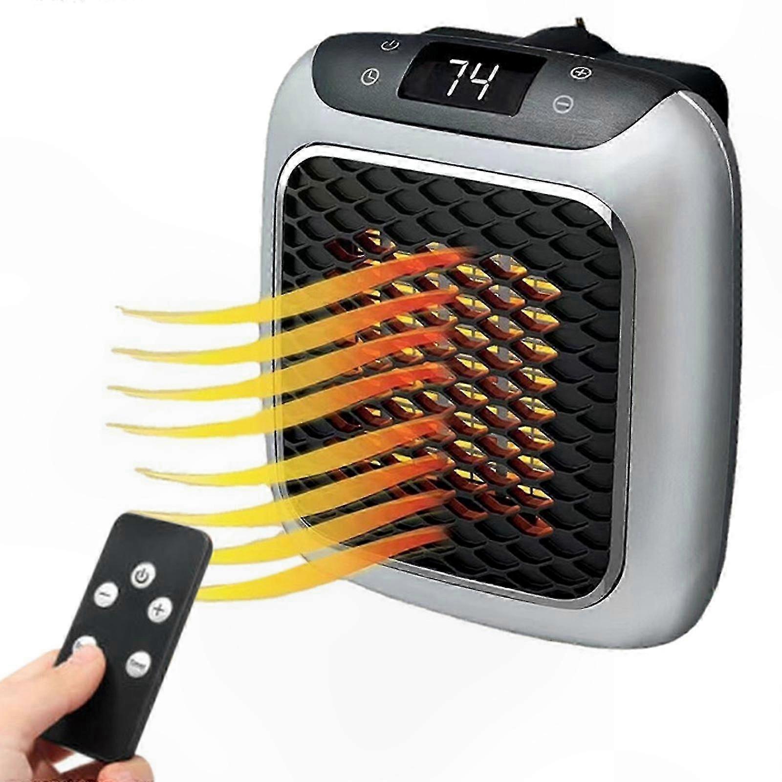 800W Smart Fan Heater with Thermostat & Remote for Efficient Heating