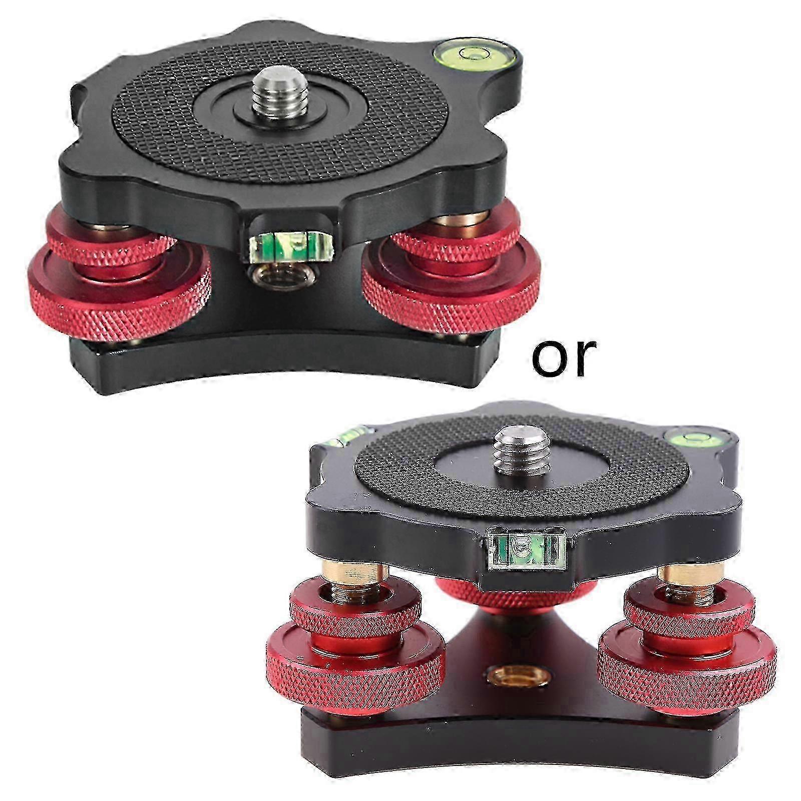 Tripod Leveler Leveling Base With 3x Bubble Levels Aluminum Alloy Durable Use