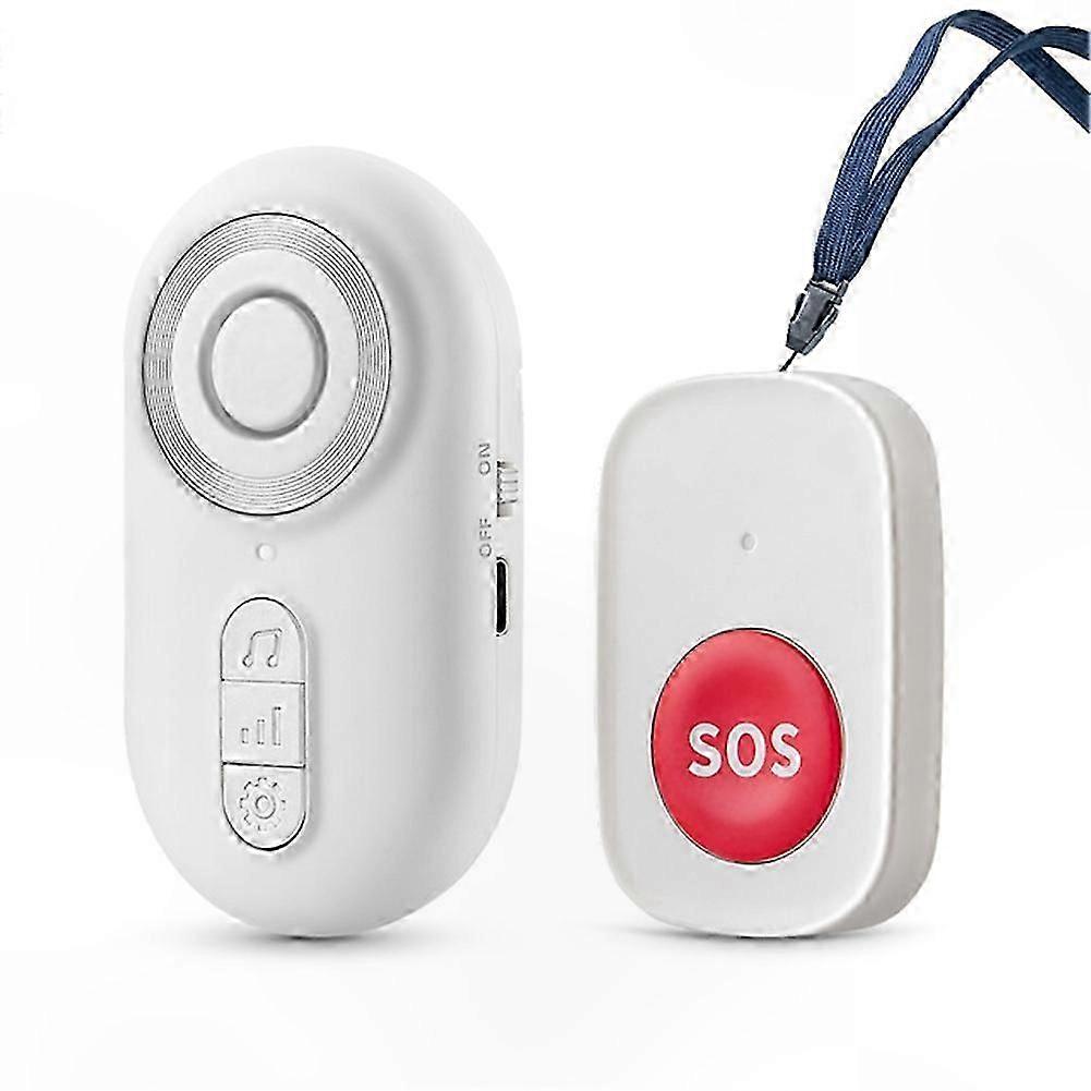 Wireless Caregiver Pager with SOS Alert for Elderly Monitoring Portable Call Button System