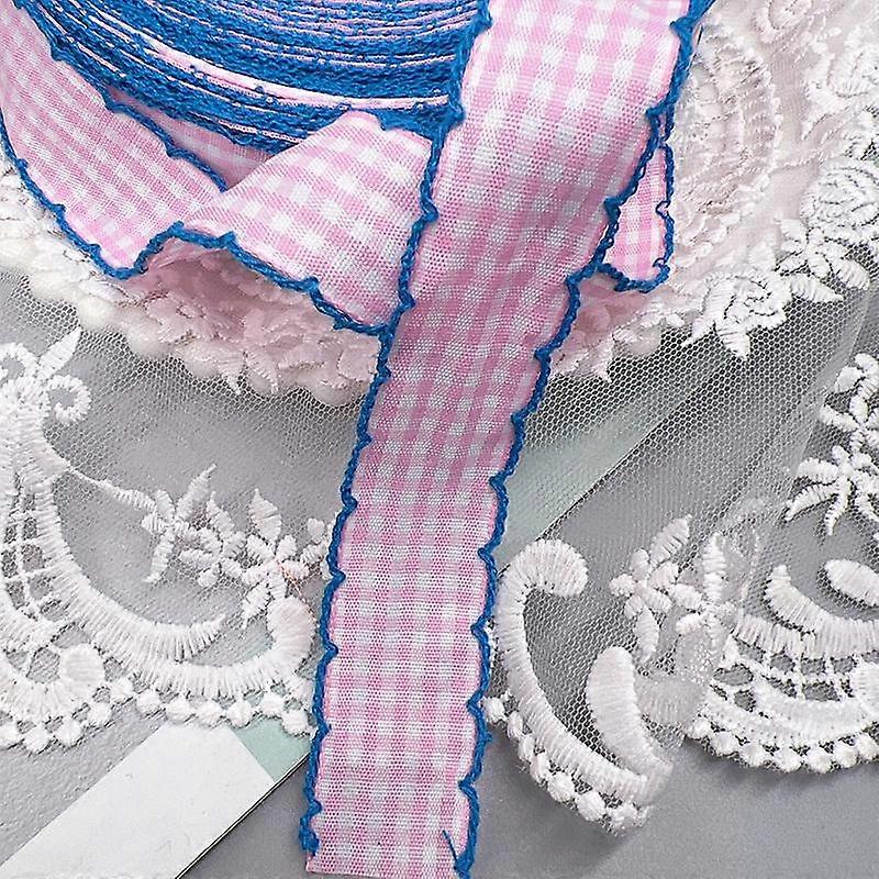 Woven Tape Hair Clips Hooked Edges Handmade Color Collision Headbands Adorn DIY Decoration Bow Materials Small Squares