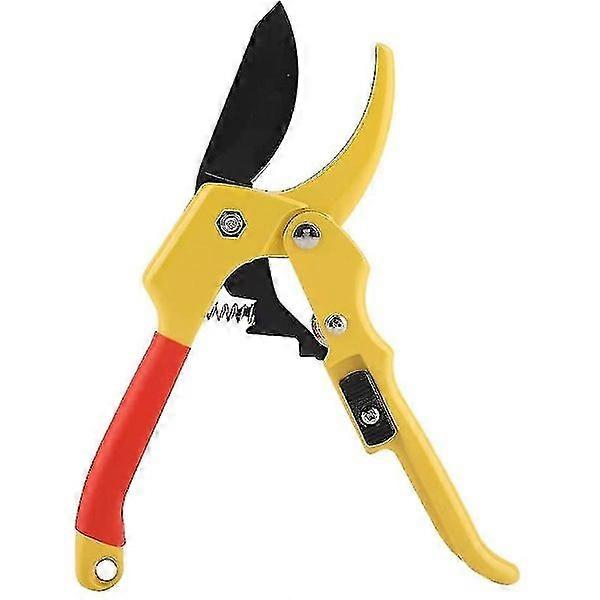 Garden Scissors Labor Saving Scissors Fruit Scissors Bonsai Grafting Tree Gardening Pruning Tool (Yellow)