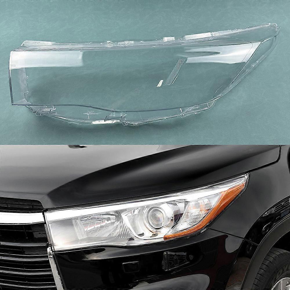 For Toyota Highlander 2015-2017 Headlight Cover Transparent Headlamp Shell Lamp Shade Lens Replace Original Lampshade Plexiglass