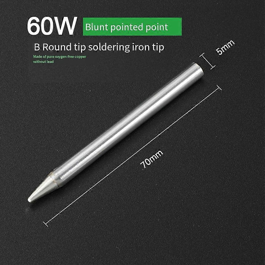 Mosiee Excellent Performance Externally Heated Round Tip Soldering Iron Tip Reliable