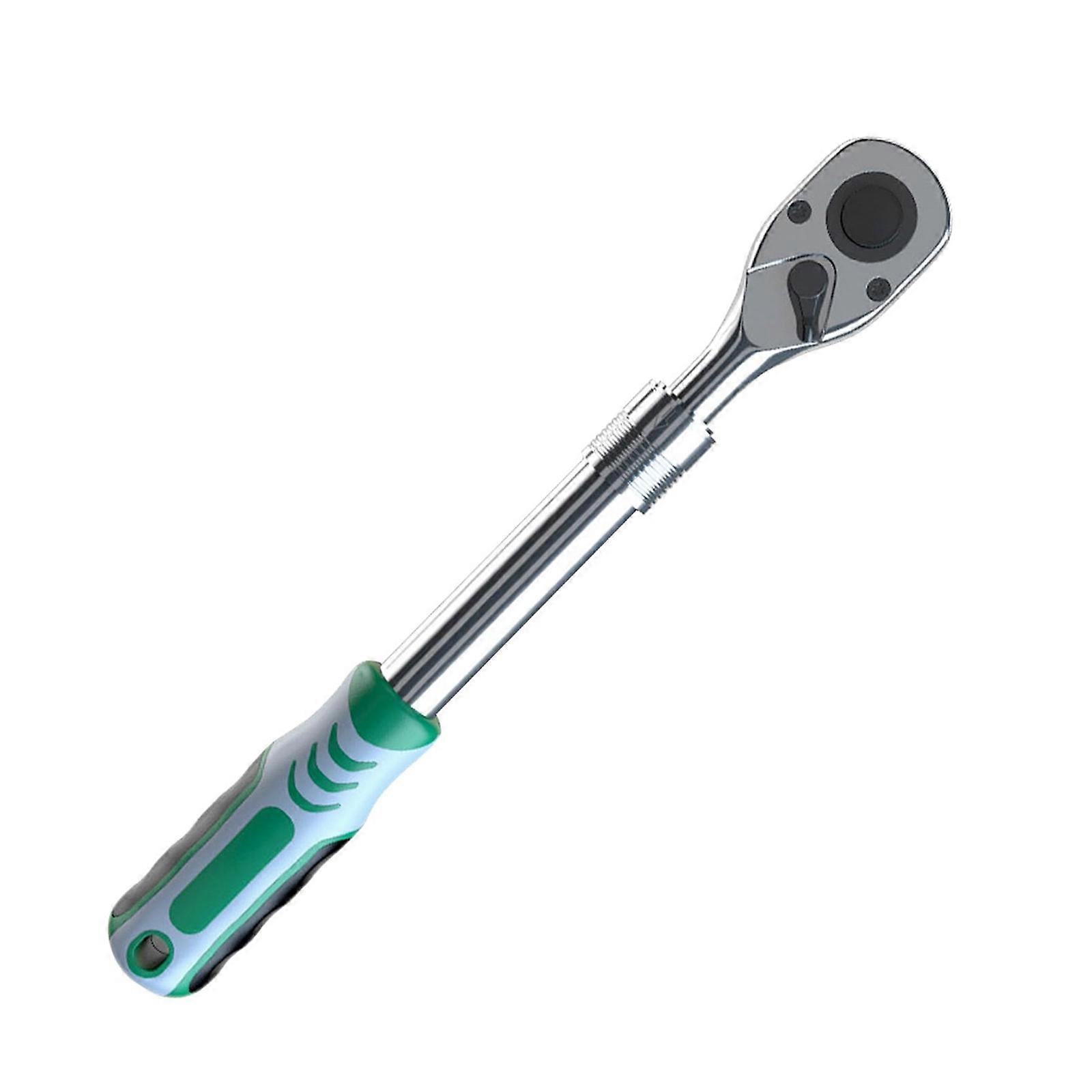 Multiple Position Ratchet Wrench Extendable Shafts Design 90 Tooth Gear System Workshop Equipment  Steel SpannerUpgrades Multicolor