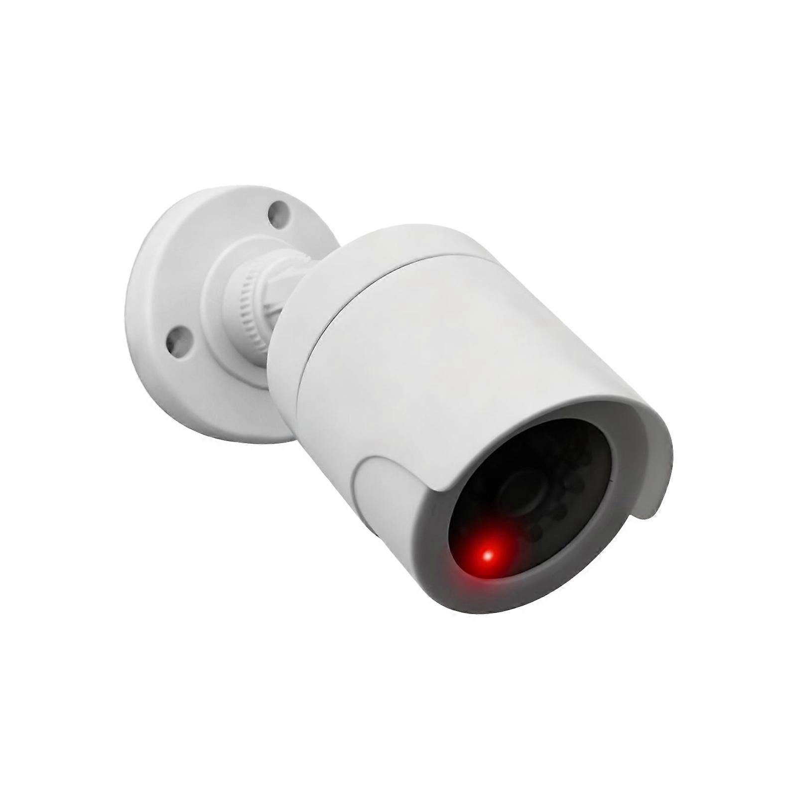 Dummy Security Camera with Flashing Red LED Light 180 Degree Rotation Compact Design Cameras for Home Theft Prevention Multicolor