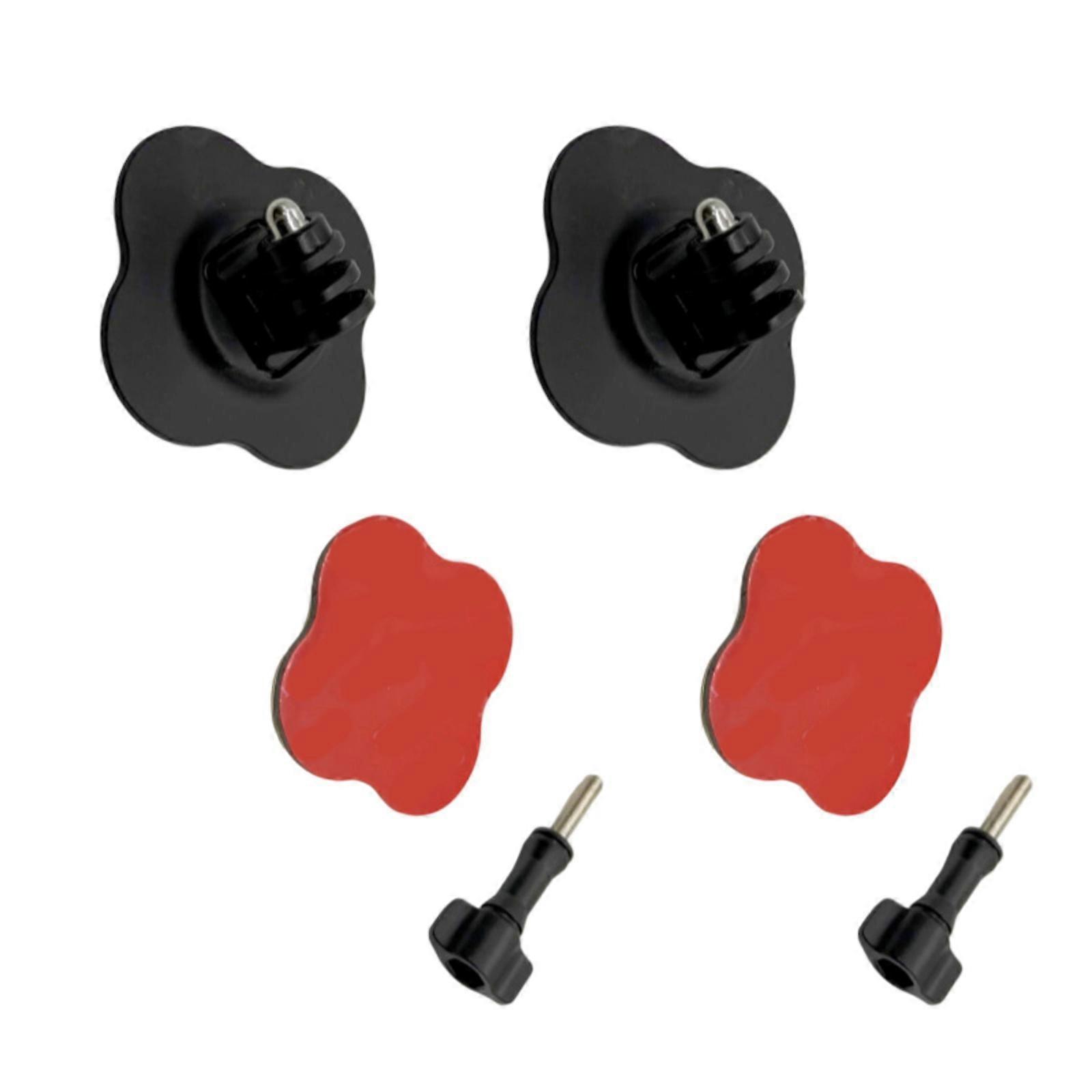 Universal Camera Mounting System For Action Cameras Adhesive Plate Quick Release Mechanism Durability ABS TPU Construction Multicolor