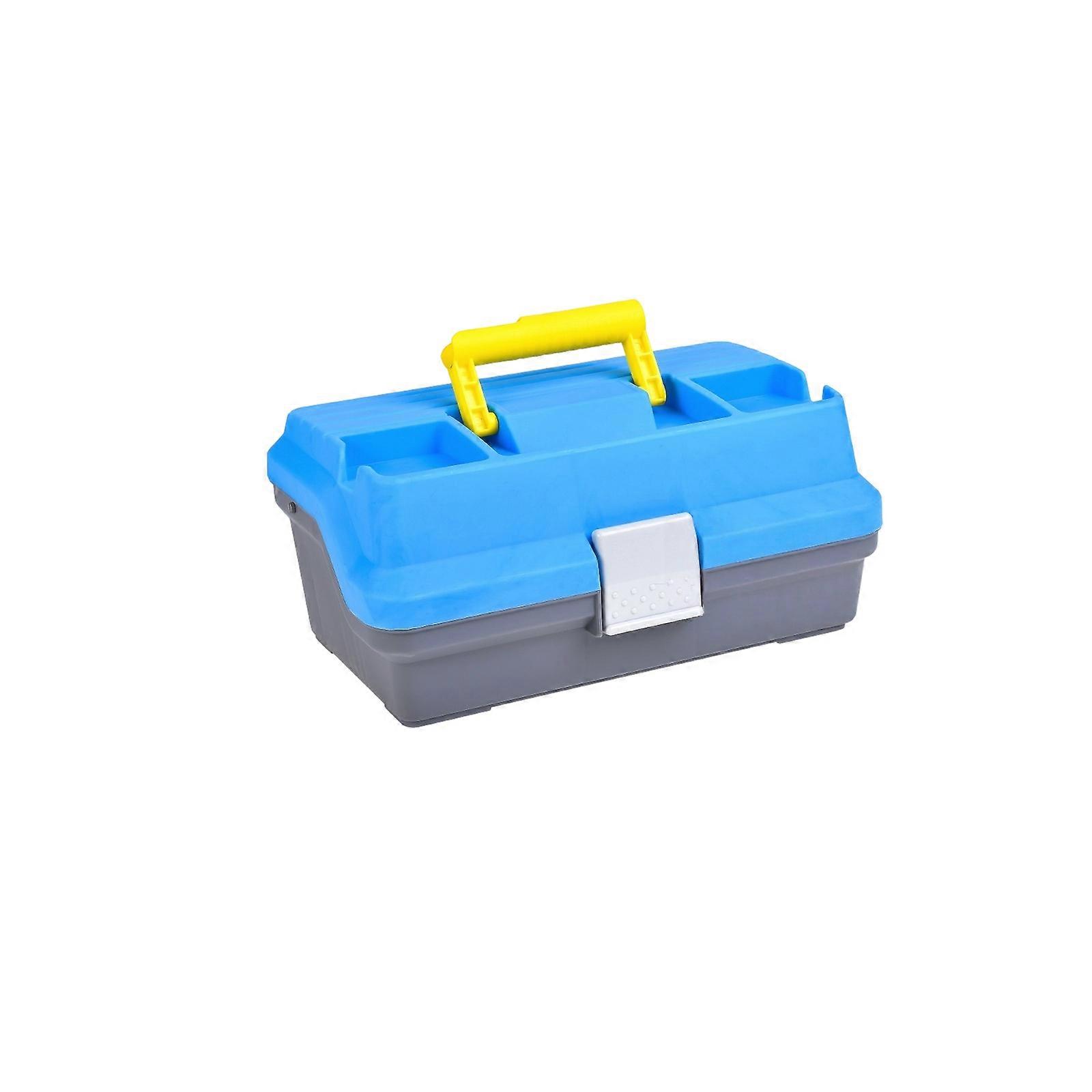 3 Layer Internal Divider Organizers Tackle Box Fishing Rig Lure Hook Storage Case Multiple Compartment Container Box Multicolor