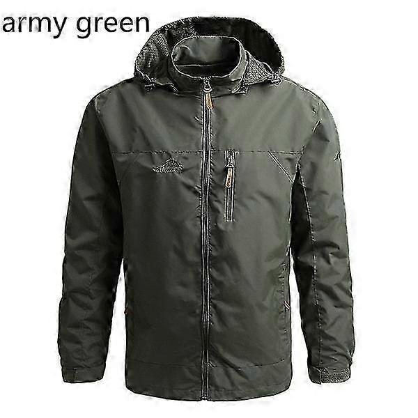 מעיל גשם עמיד למים של מותג אופנה 25-26 לגברים, ביגוד ספורט חיצוני עם ברדס, מעיל גשם רך, מעיל עמיד למים