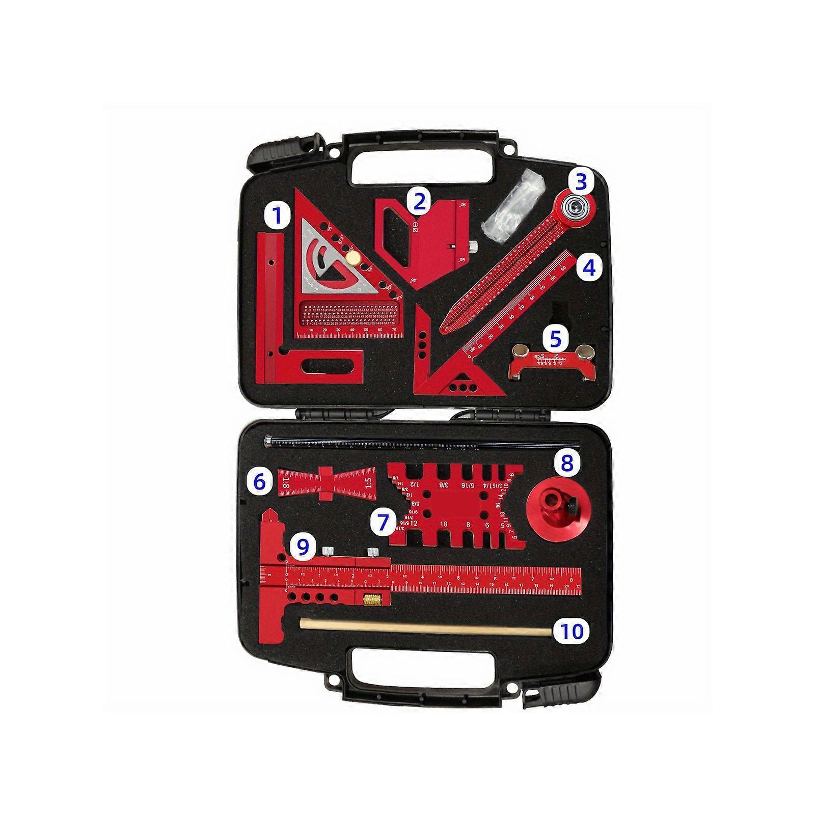 Lightweight Portable Precise Wood Joinery Alignment Kit For Woodworking Projects Planning With Lightweight Aluminum Tool Multicolor