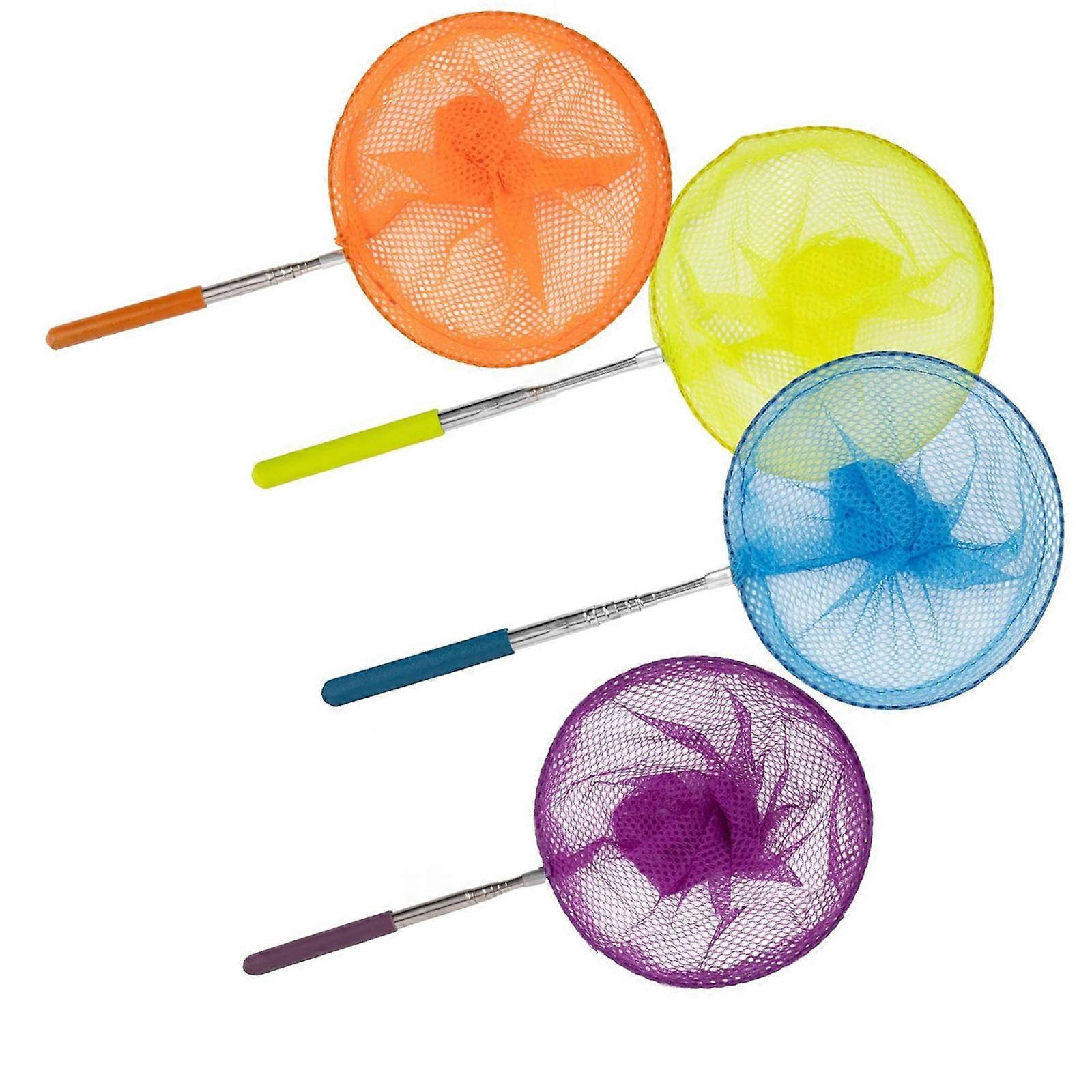 4lots Kids Regulable Insect and Fish Catching Net Multiuse Fishing Net for Catching Butterfly and Small Fishes Multicolor
