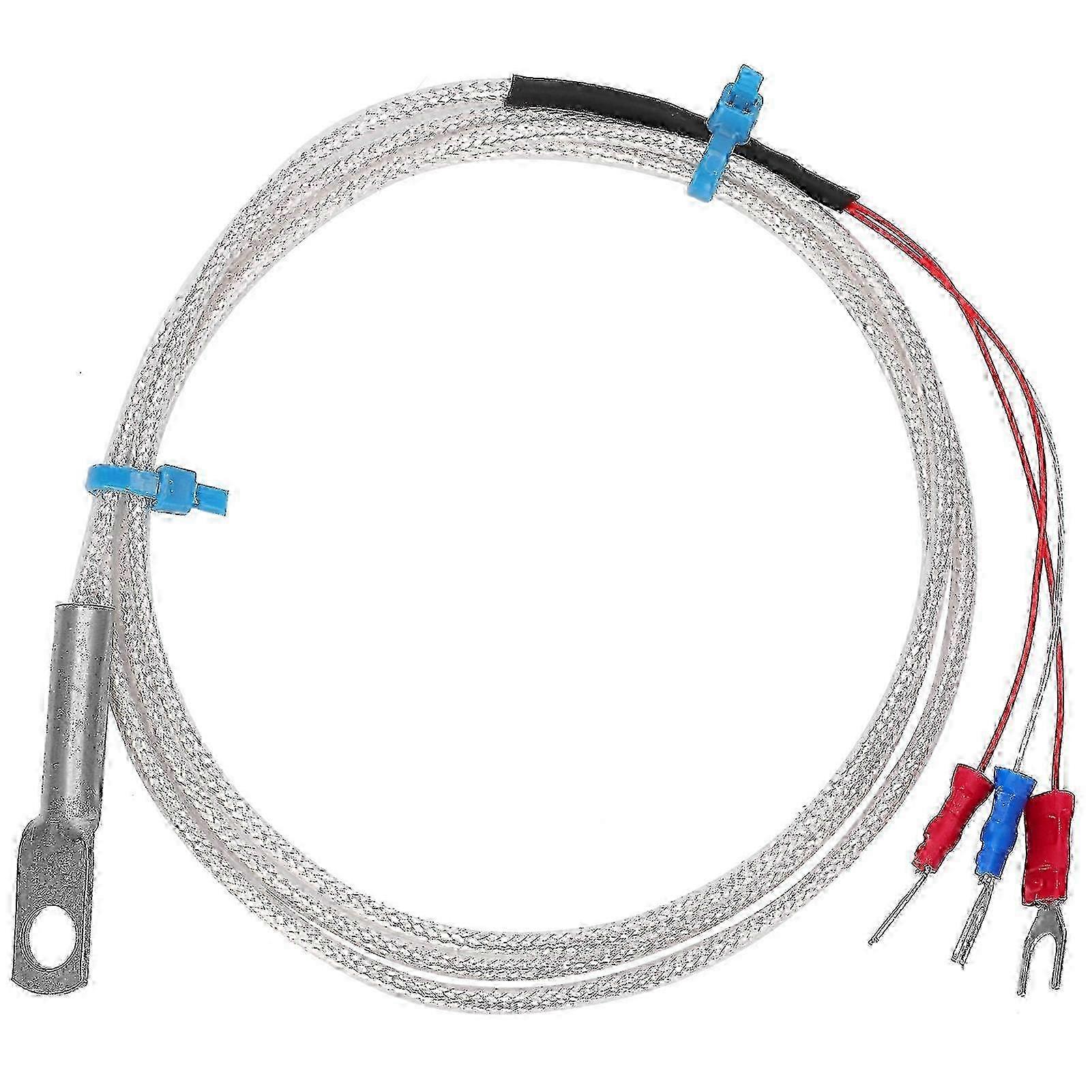 Temperature Sensor Probe PT100 Thermistor Temperature Measuring Probe Round Hole Patch Type2m