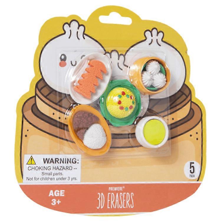 Dim Sum brunch 3D Eraser Set