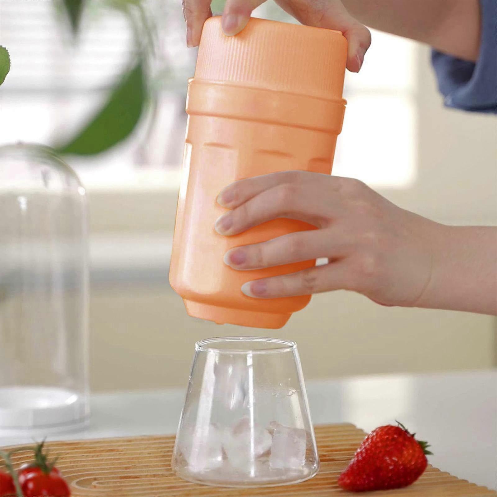 Miayilima Ice Tray Ice Cube Bucket Ice Lattice Ice New Ice Trays Cylinder Ice Storage Box To Get Ice Cubes Easy Release Stackble & Spill Resistan