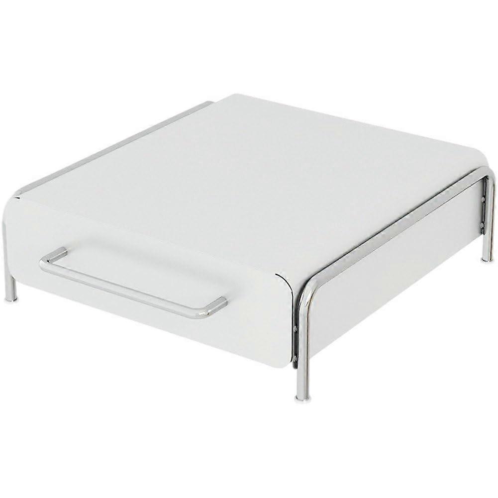 Coffee Pod Storage Drawer Stand with Pullout Drawer for Countertop, Stable Carbon Steel Holder White