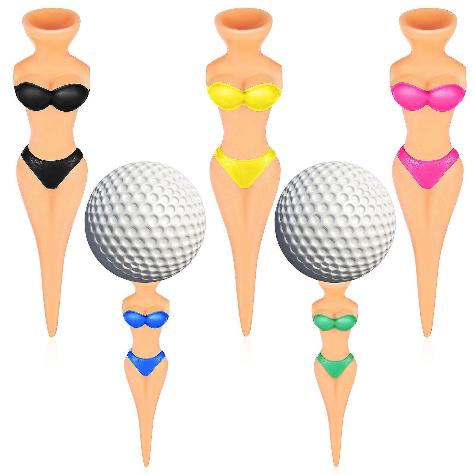 Golf Nails Creative Bikini Lady Shaped Tees for Golf Use 40Pcs Set