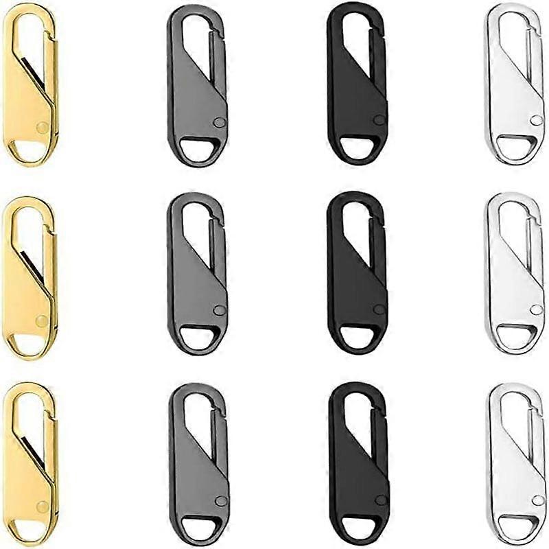 12 tiradores de cremallera, repuesto para cremallera metlica con cordn.