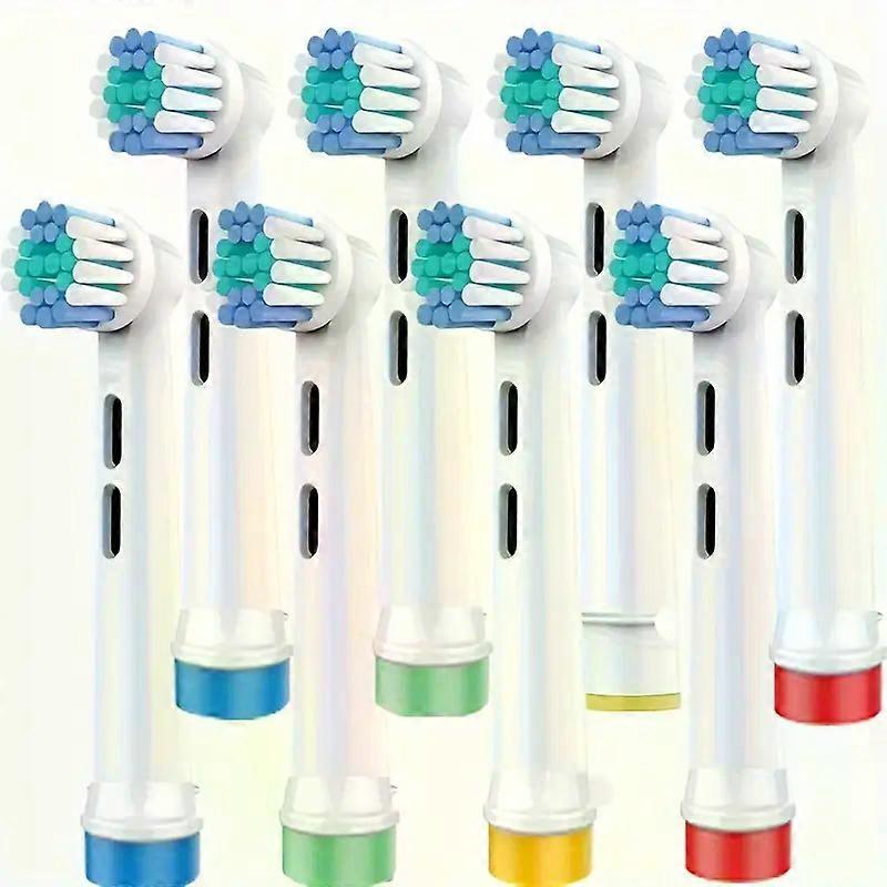 8-pack professional electric toothbrush heads - medium soft bristles for precision cleaning