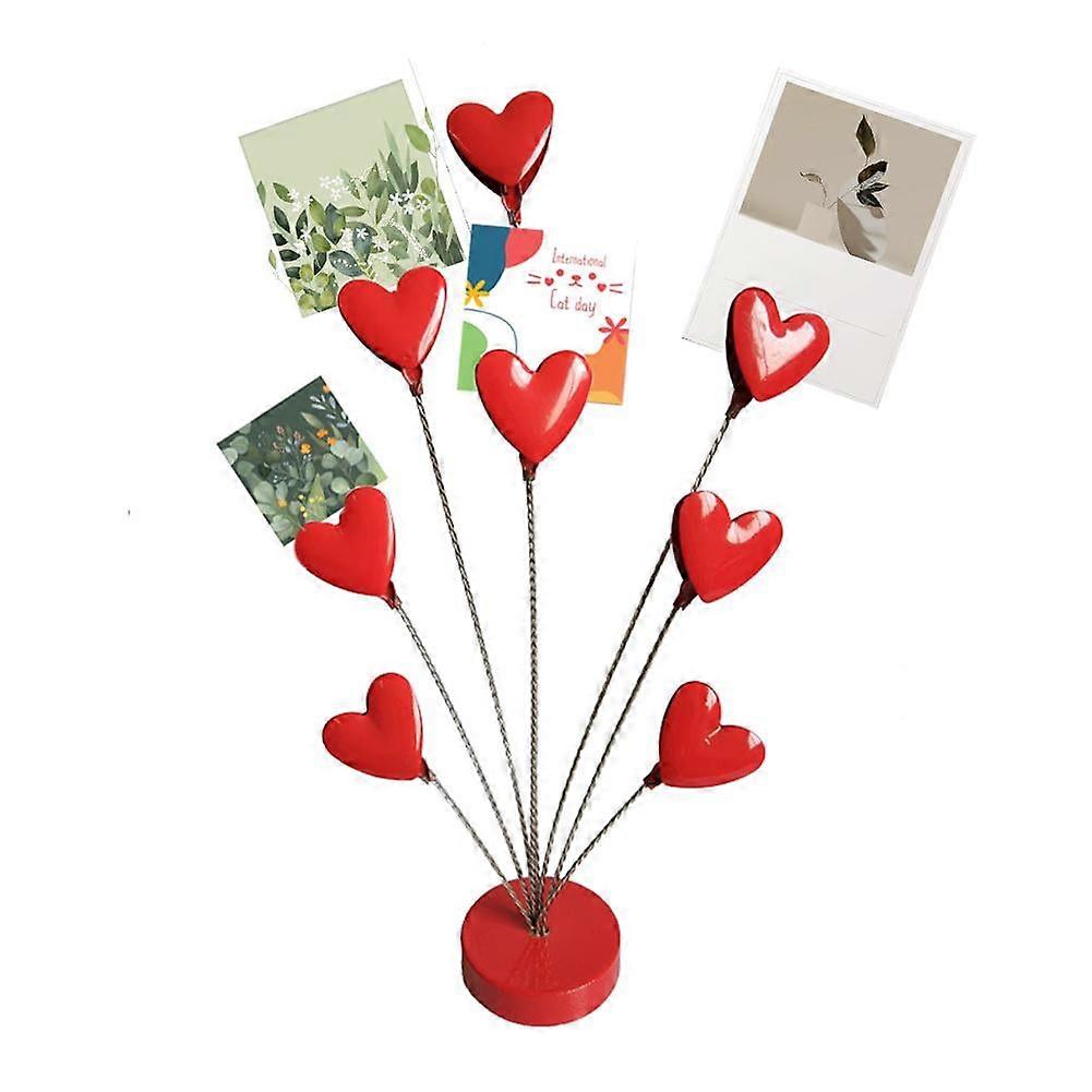 8-Branch Family Tree Picture Frame Holder, Card Photo Clips Holder Desk Stand ξ{ Y6D4