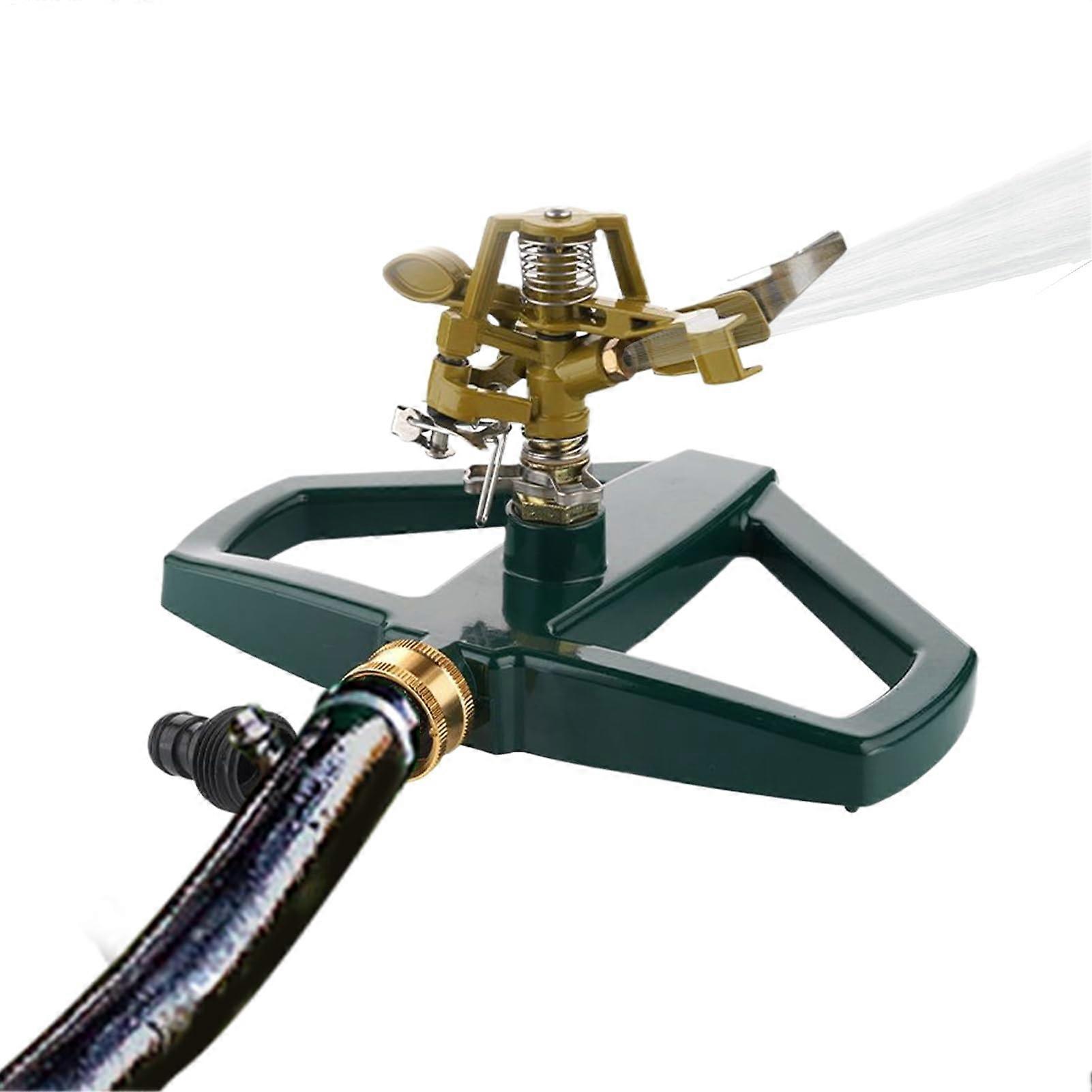 Garden Water Sprinkler 360° Rotating Coverage Large Area Lawn Irrigation Weatherproof Yard Tool