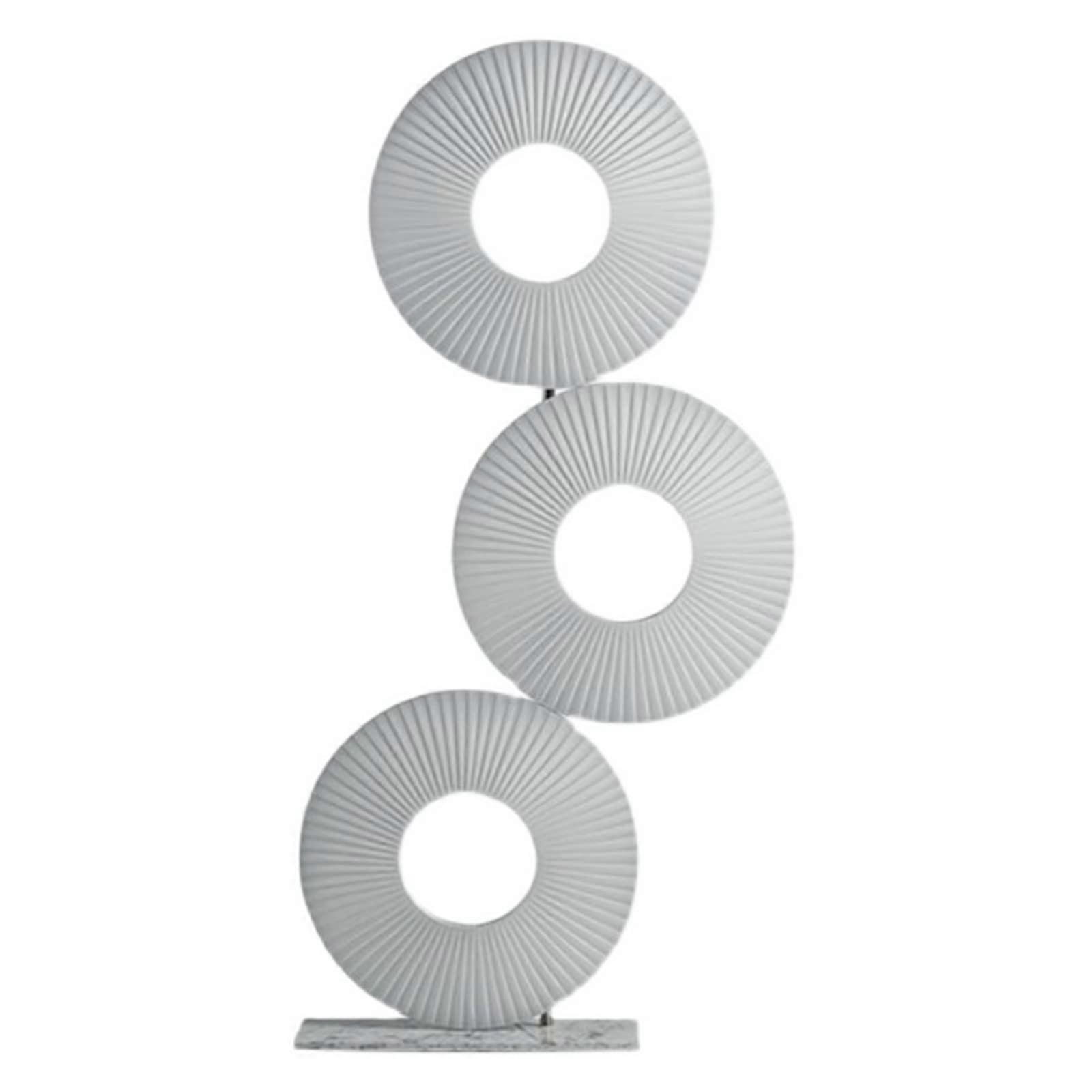 Modern Minimalist Floor Lamp with Artistic Circular Design and Ambient Lighting for Living Room