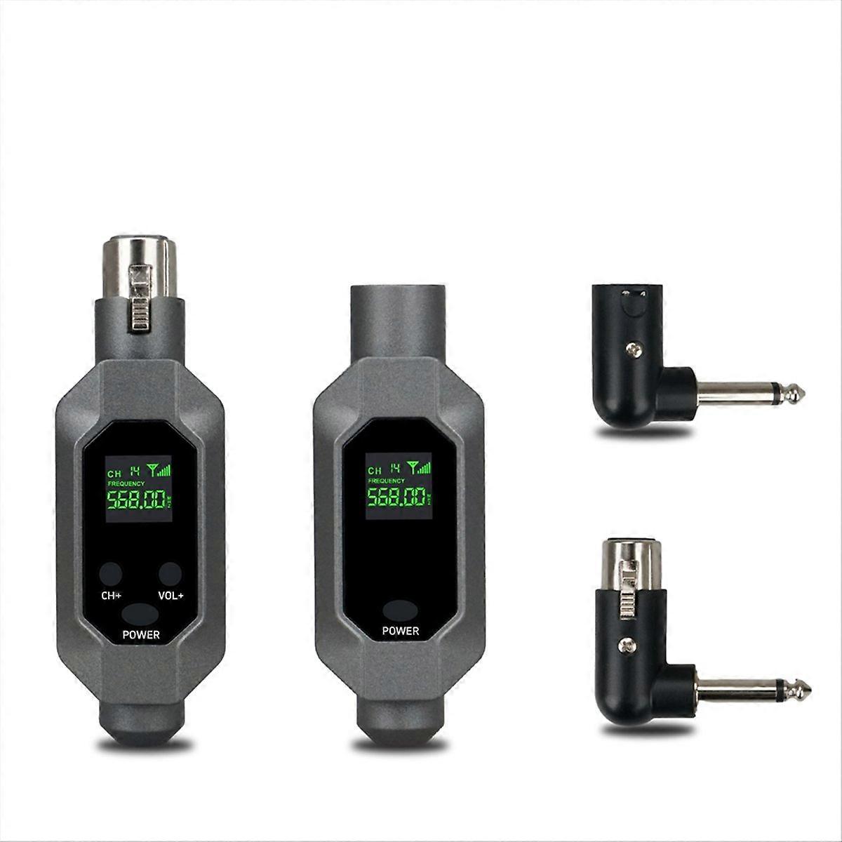 Wireless Microphone Transmitter Receiver Plugged Into Xlr Wireless Microphone System for Dynamic 48v