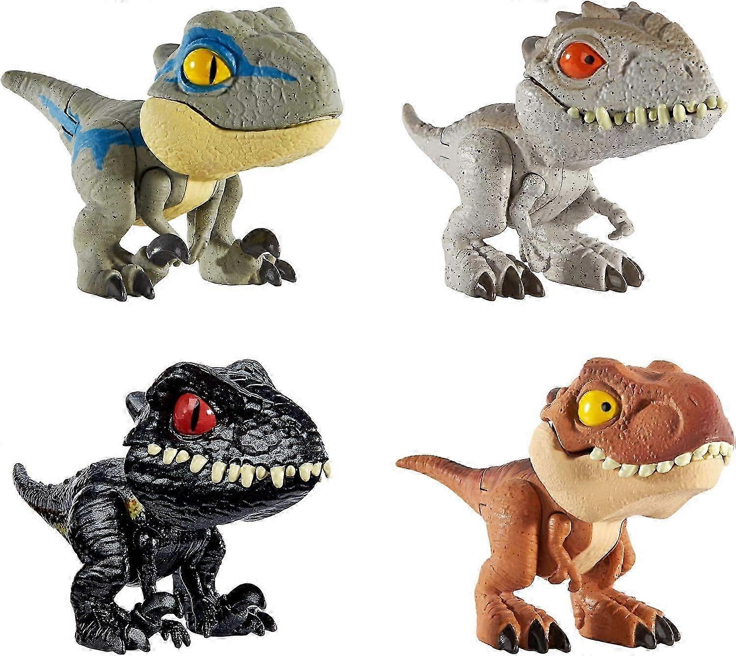 World Dinosaur Snap Squad Collectibles for Display, Play and Snap On Feature for Attaching to Backpacks, Lunch Packs and More [ Exclusive]