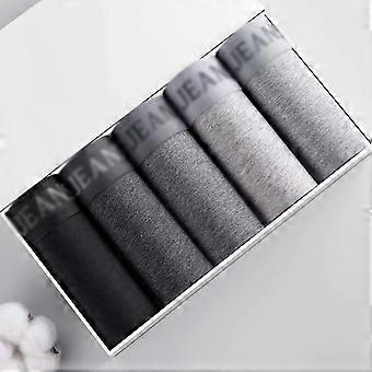 4/5/6Pcs Boxers Man Cotton For Men's Panties U Pouch Design Man Underwear Solid Color Plus Size Men's briefs Winter Boxer Shorts