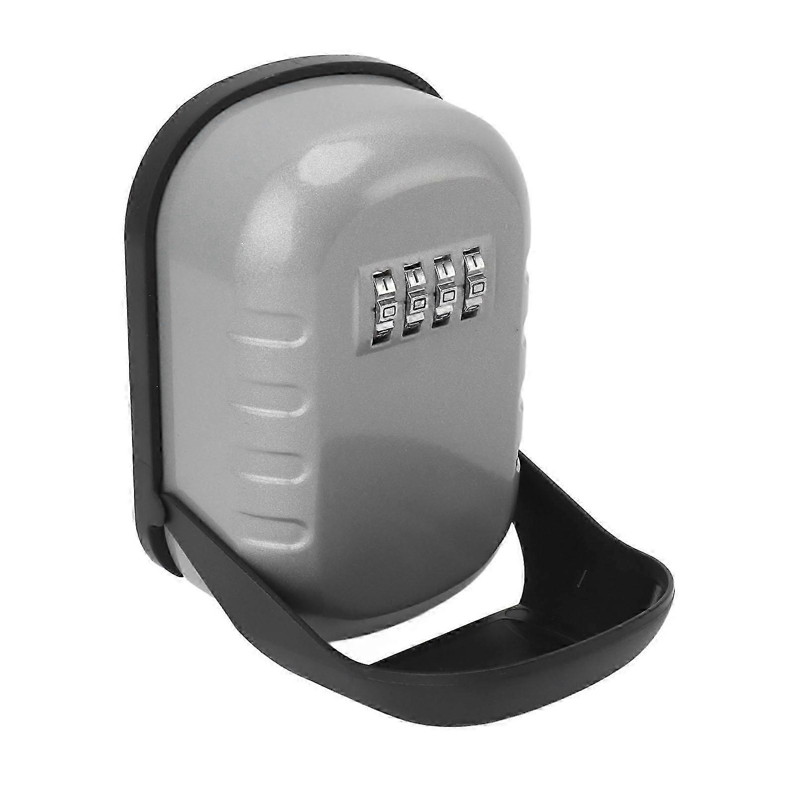 Waterproof Wall Mounted Key Lock Box Safe Silver Aluminium Alloy