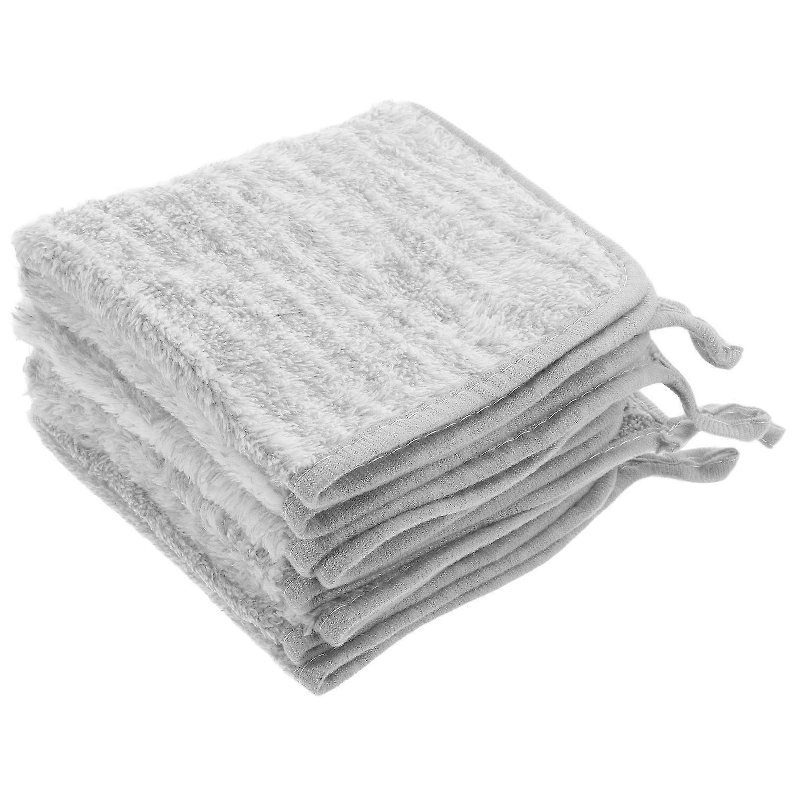 Grey Absorbent Kitchen Rags for Dishes 10Pcs Durable Cleaning Cloths