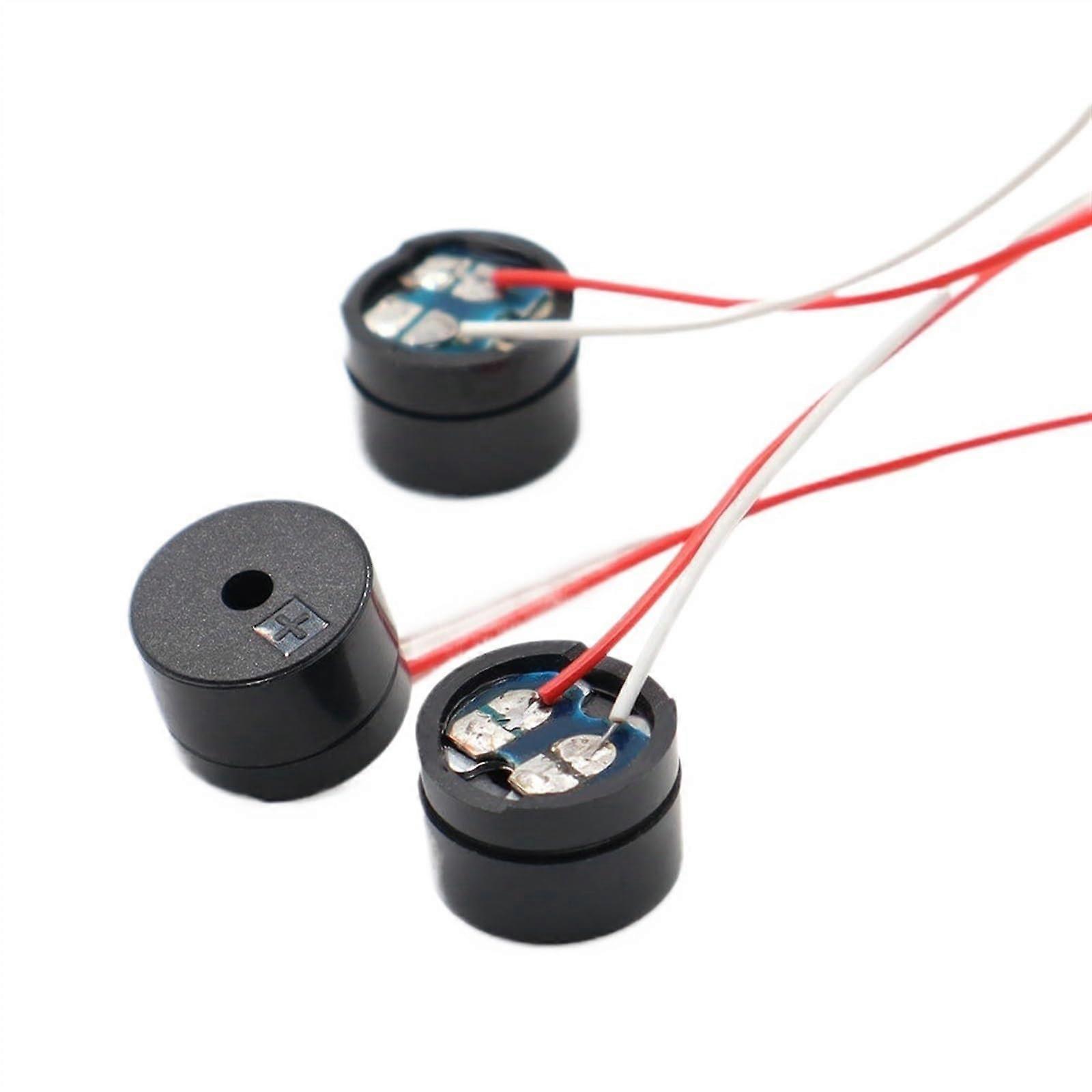 10PCS Mini Piezo Buzzer with Wire 12V Warning Buzzer Clear Audible Alert Durable Performance