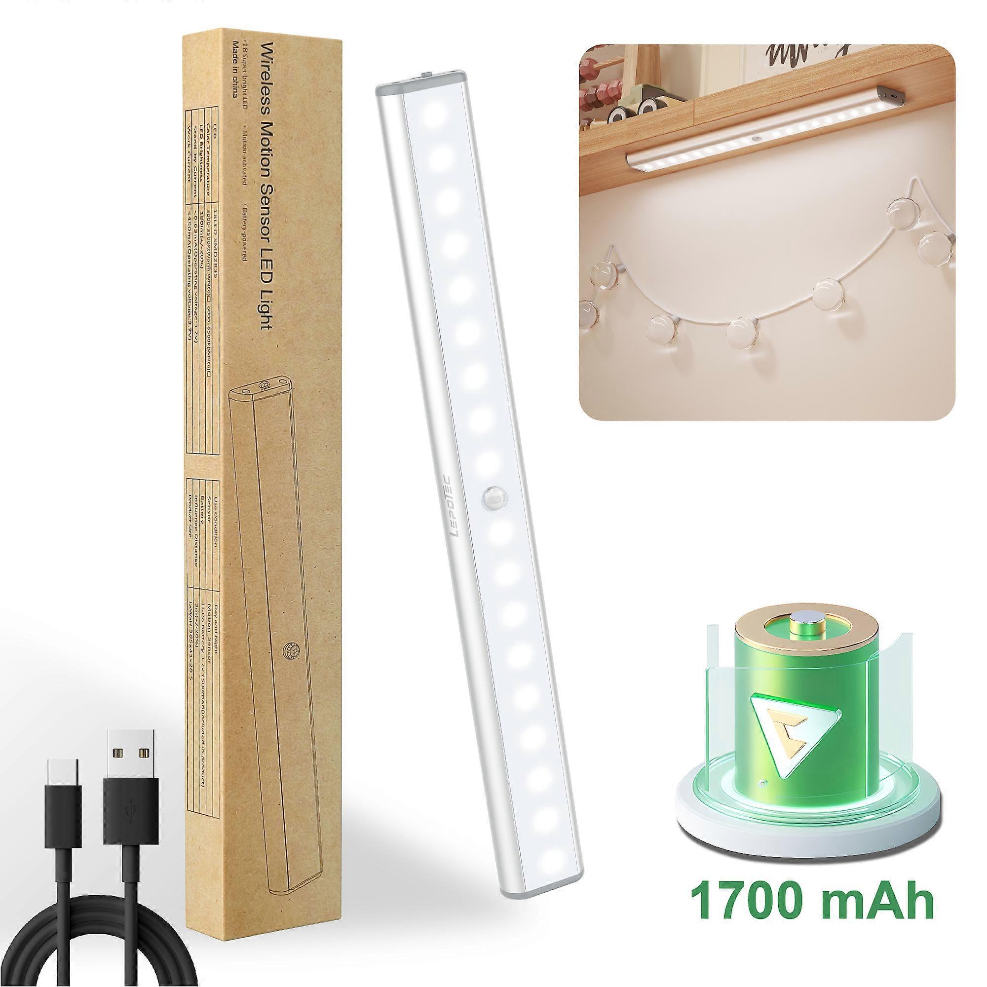 1pc Under cabinet Lighting,Magnetic Motion Sensor Light,Light for Wardrobe,Closet,Cabinet