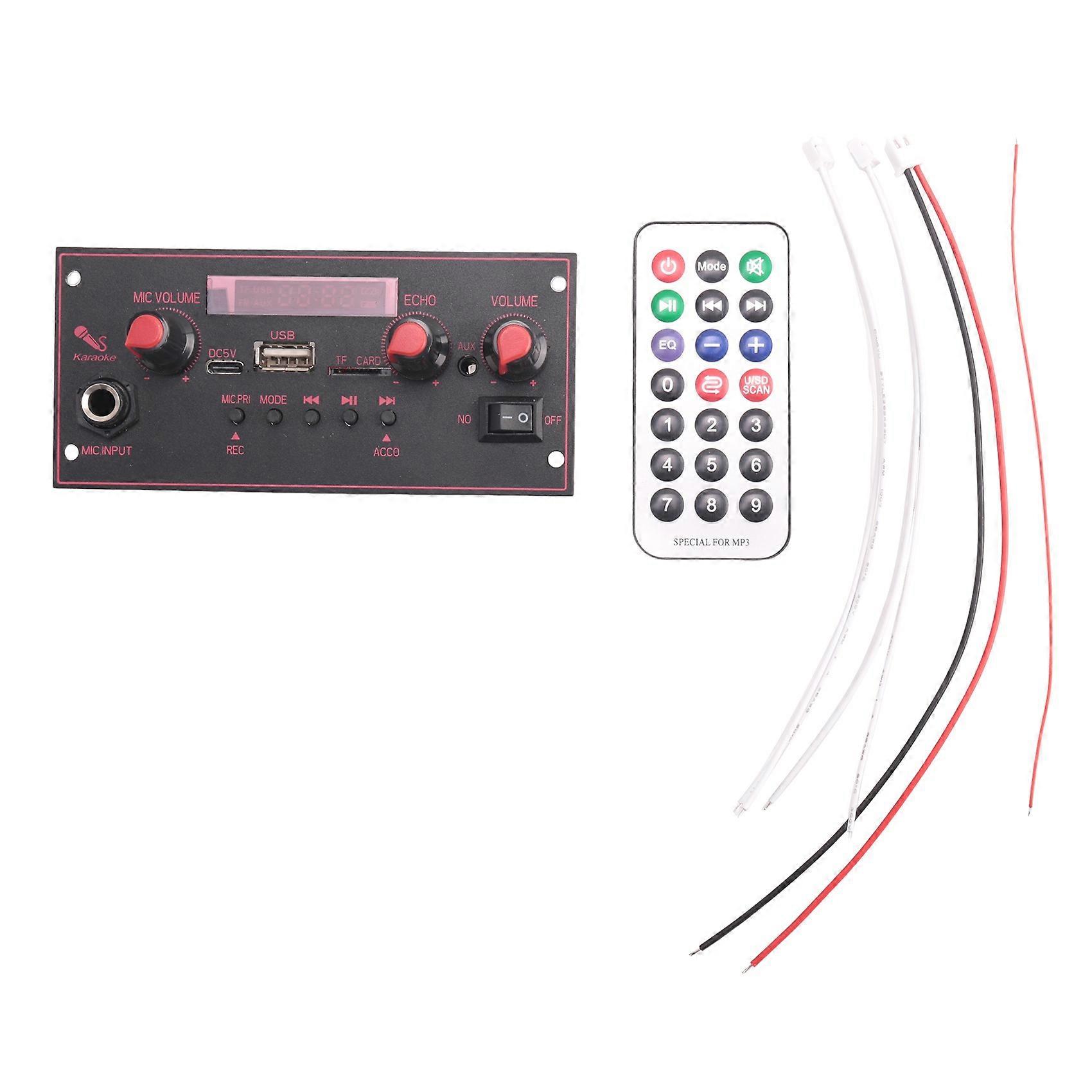 Amplifier Board 2 x 10W Bluetooth Mp3 Decoding Board Trolley Audio Player Car Bluetooth Module Accessories,B