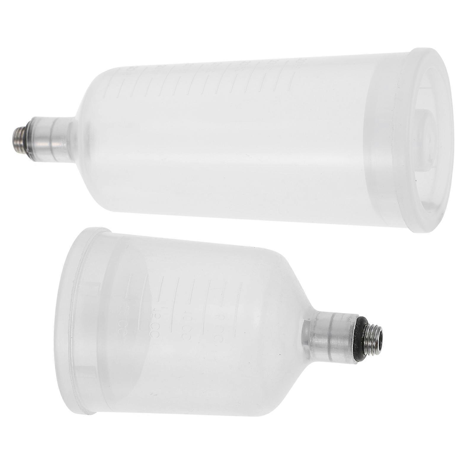 Airbrush Pigment Container Split-Type Airbrush Paint Cup for Storage 2Pcs