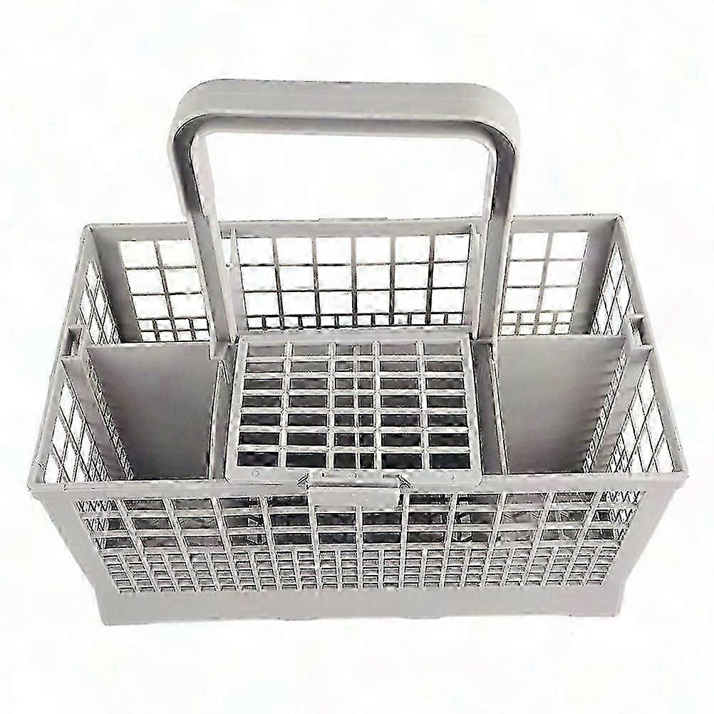 Universal Dishwasher Cutlery Basket with Multiple Compartments for Organizing Utensils