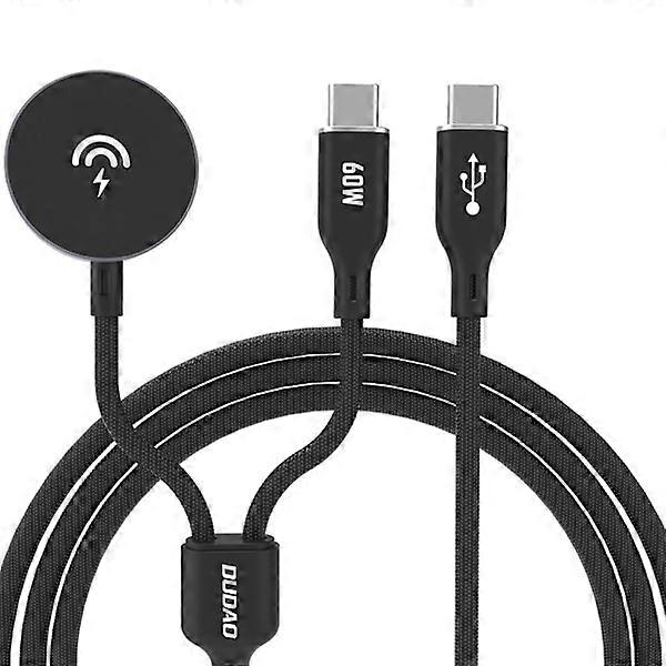 Dudao 2-in-1 USB-C Cable PD 60W with compatible with Apple Watchwith Apple Watch Charger and USB-C