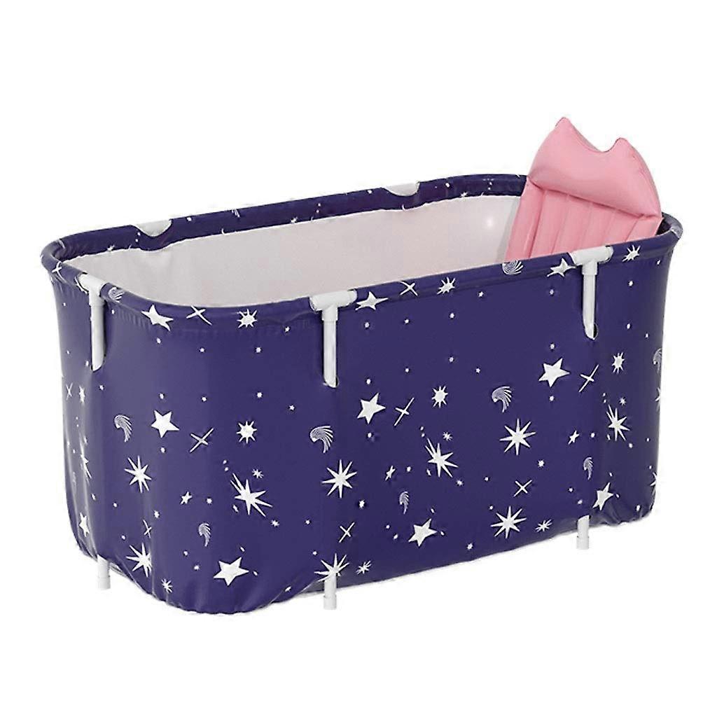 Portable Foldable Bathtub for Adults, Large 120cm NonSlip Spa Soaking Tub with Easy Drain