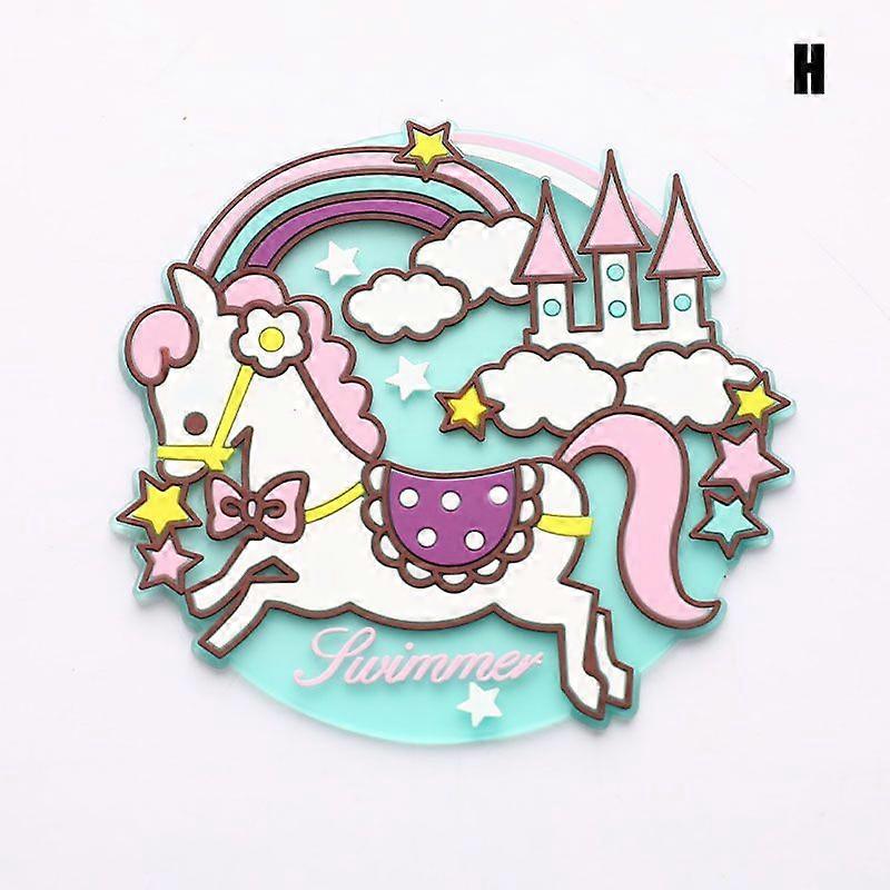 Cartoon Silicone Drink Coasters Cup Pads Mats Tableware Kitchen Insulation Pad