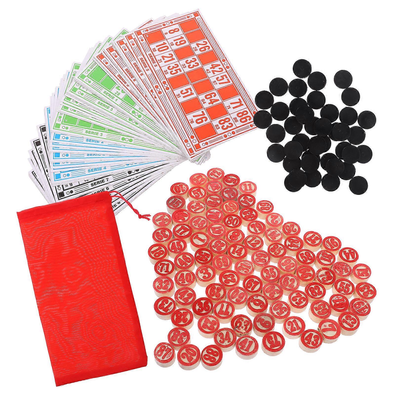 Number Cards with Wooden Pieces for Logical Training 1Set