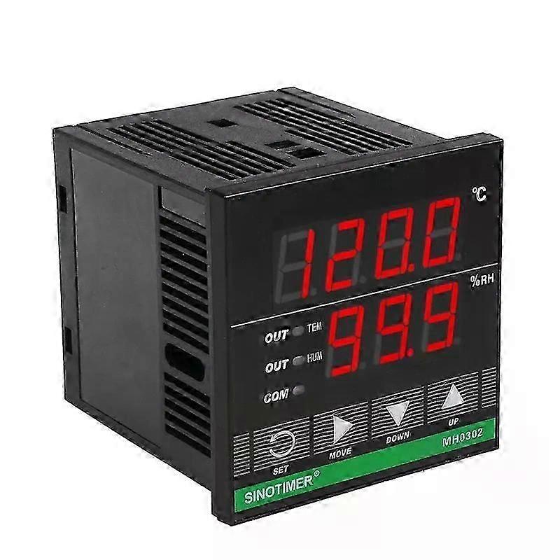 ABFKW SINOTIMER Temperature Humidity Controller MH0302 Panel Mounted Digital Temperature and Humidity Controller Sensor