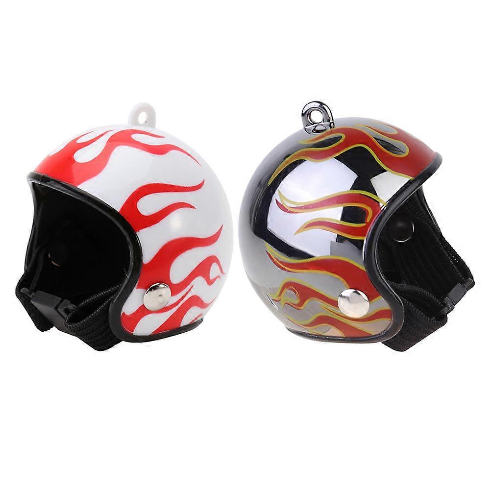 Plastic Chicken Safety Hat for Pets with Elastic Chin Strap 2Pcs